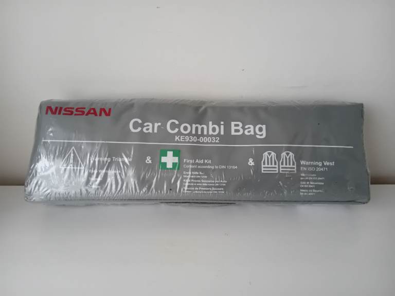 NISSAN CAR COMBI BAG SAFETY KIT, GENUINE PART, NEW AND SEALED