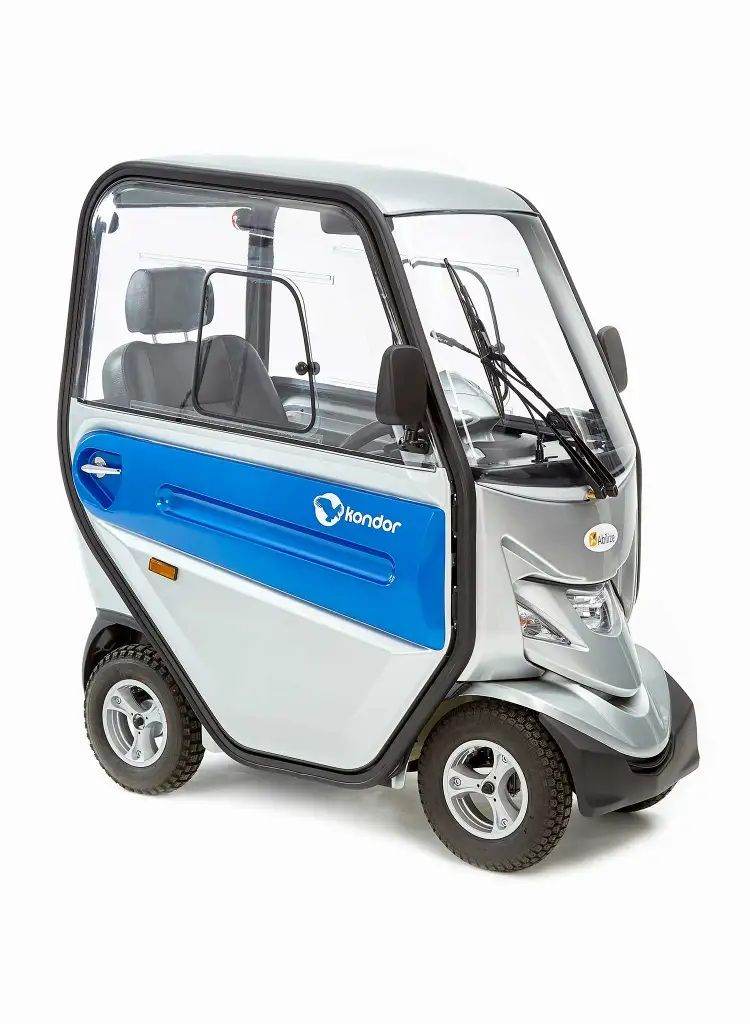 Abilize Kondor 6-8 MPH Road Cabin Car Mobility Scooter, XL Buggy, 27 Mile Range