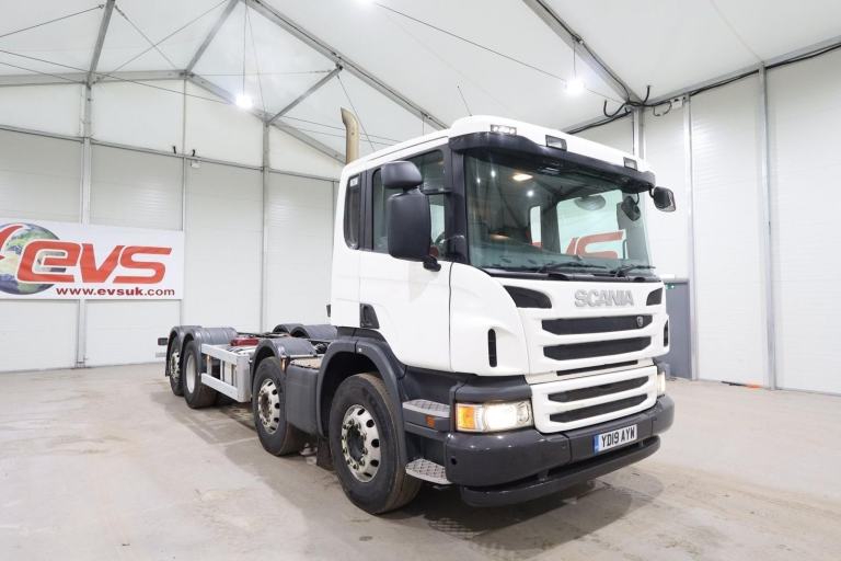 2019 (19 PLATE) Scania  P370 8x2 Euro 6 Chassis Cab