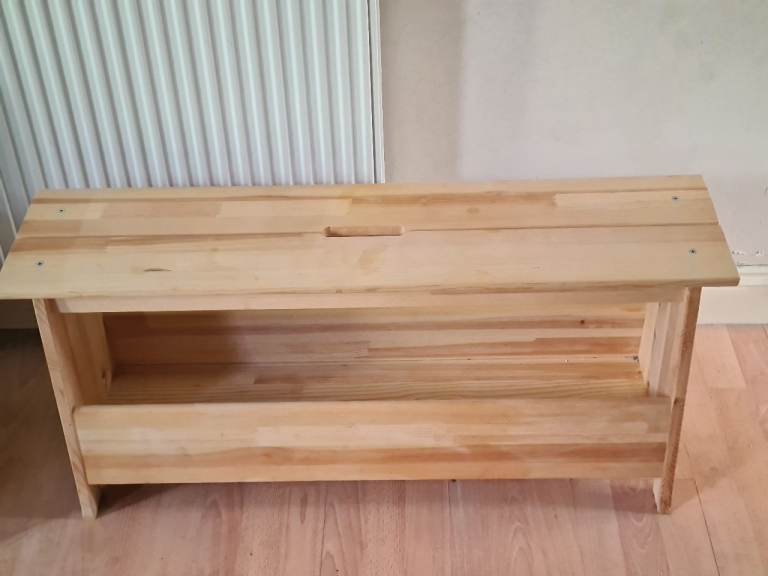 Ikea PERJOHAN Bench with storage, pine, 100 cm