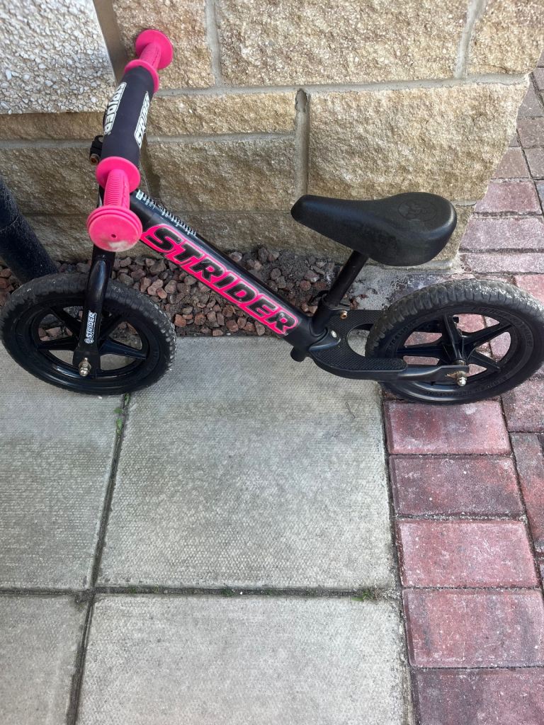 image for Strider Balance Bike with Custom Stickers and Handles