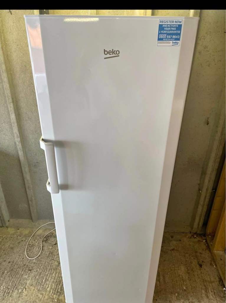 Beko Freestanding Freezer – White, Good Condition