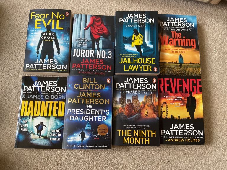 James Patterson Books - Job Lot of 8 thrillers 