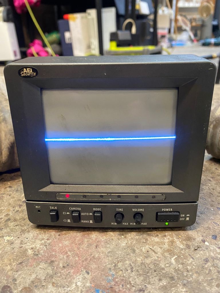 AEI Security Small CRT Monitor – Good Condition