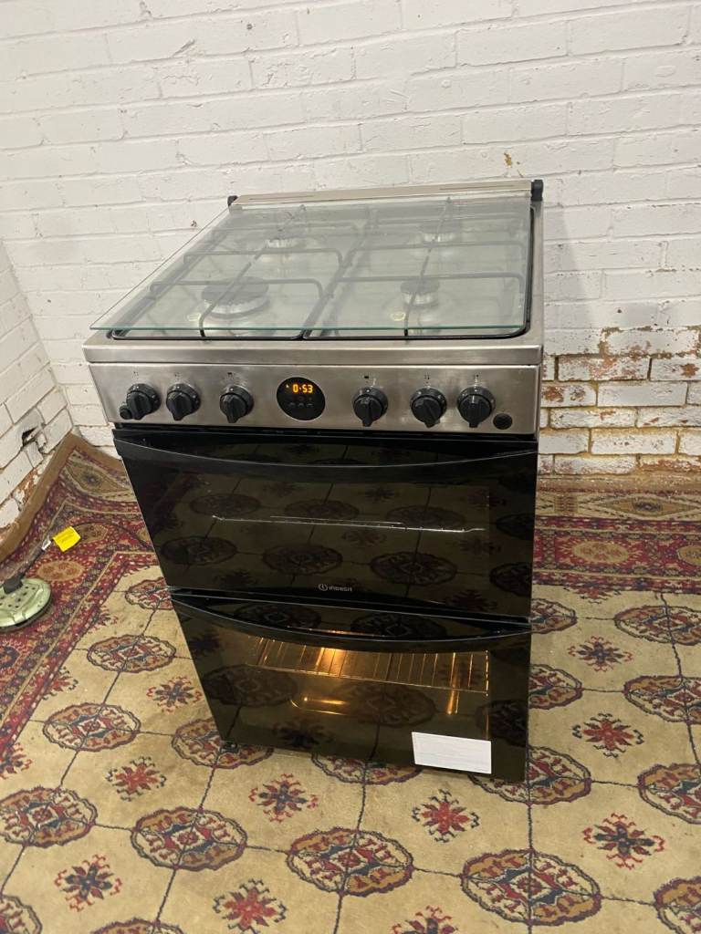 🚐🚐Indesit 60 CM Stainless Steel Gas Cooker 