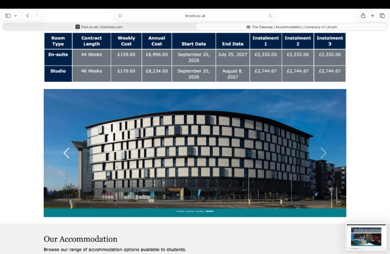 The Gateway student accommodation