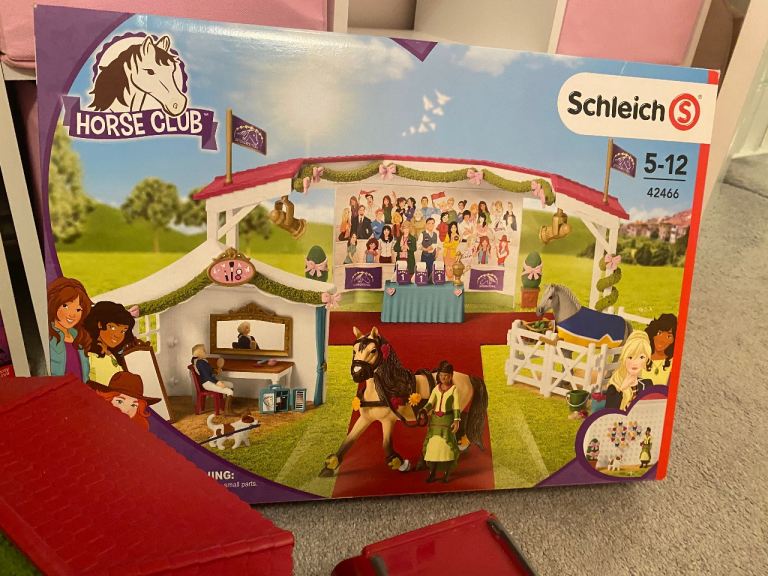 Schleich Horse set show car trailer toys boy girl