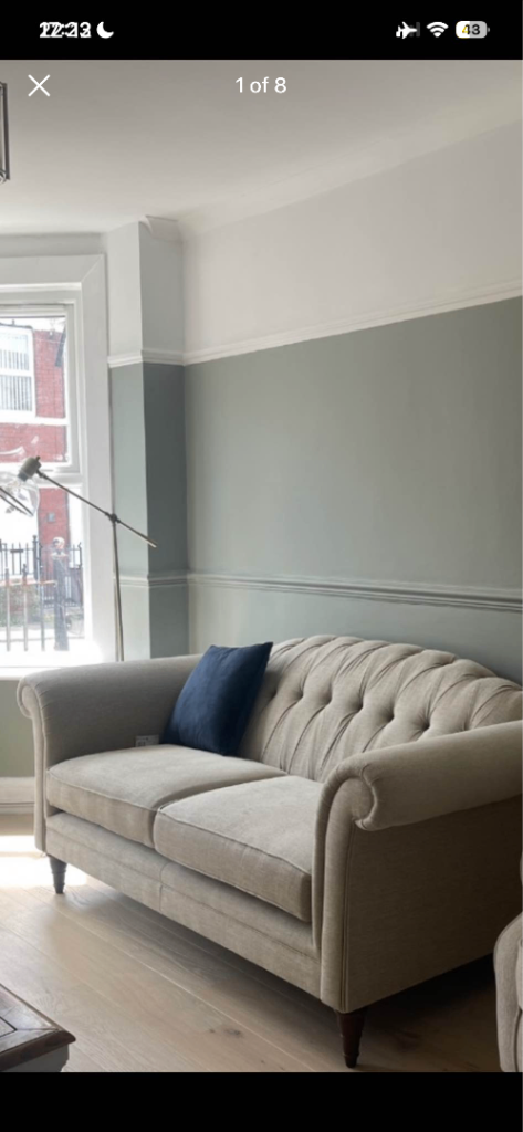 Laura Ashley 3 seater sofa Next Beige 