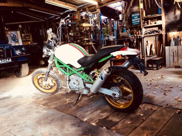 DUCATI MONSTER 1000 BASED CHOPPER. ONLY 20 MILES. UNREGISTERED. #2 OF 2 MADE