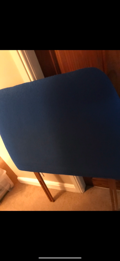 Silentnight blue single headboard 