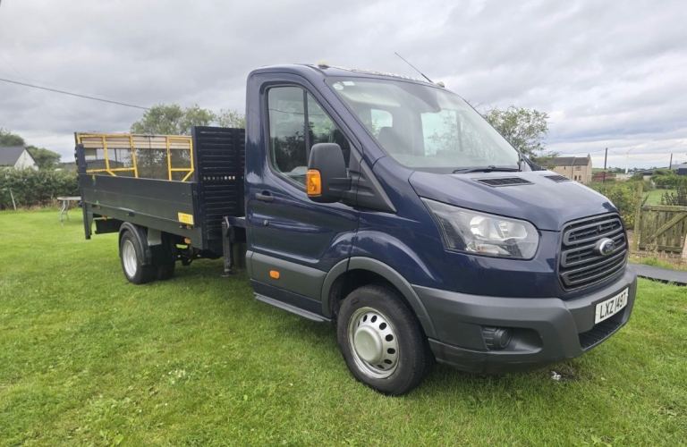 Ford Transit MK8 Drop-Side with crane & tail lift 