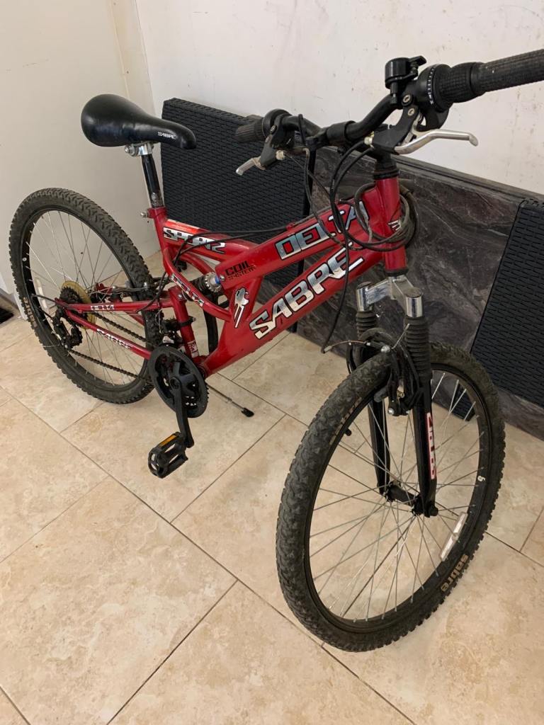Sabre Mountain Bike – Red, Good Condition