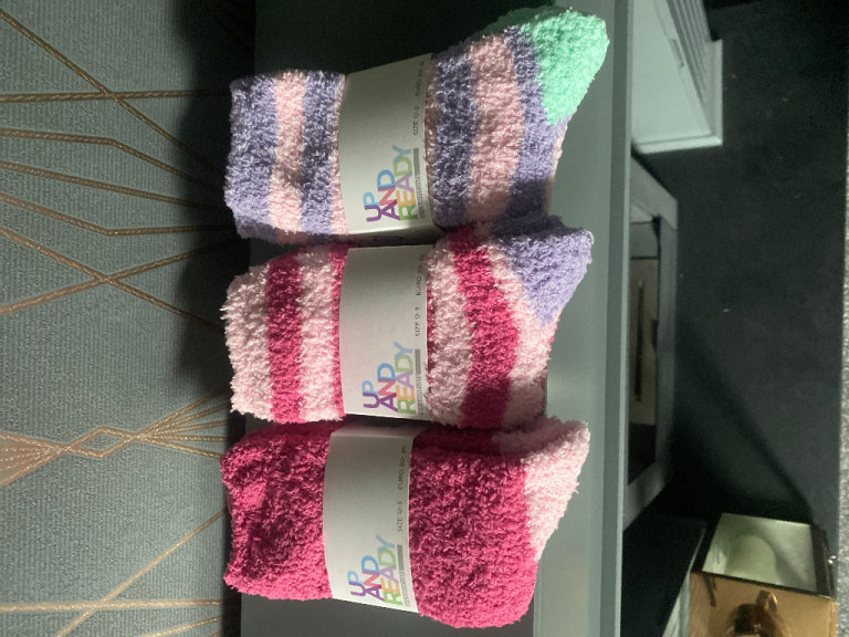 Girls cosy socks 3 pairs 