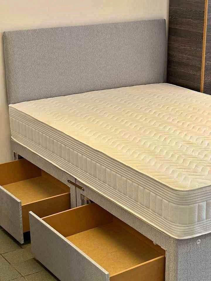 Premium Divan Double size - Single Size Bedframe With Comfort mattress