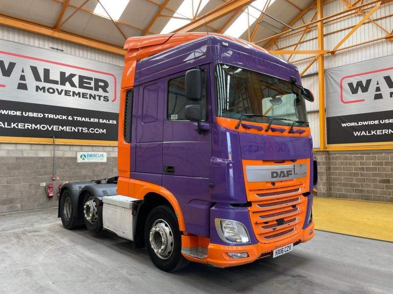DAF XF106 FTG SPACE CAB *EURO 6* 6X2 TRACTOR UNIT – 2016 – HX16 CZV