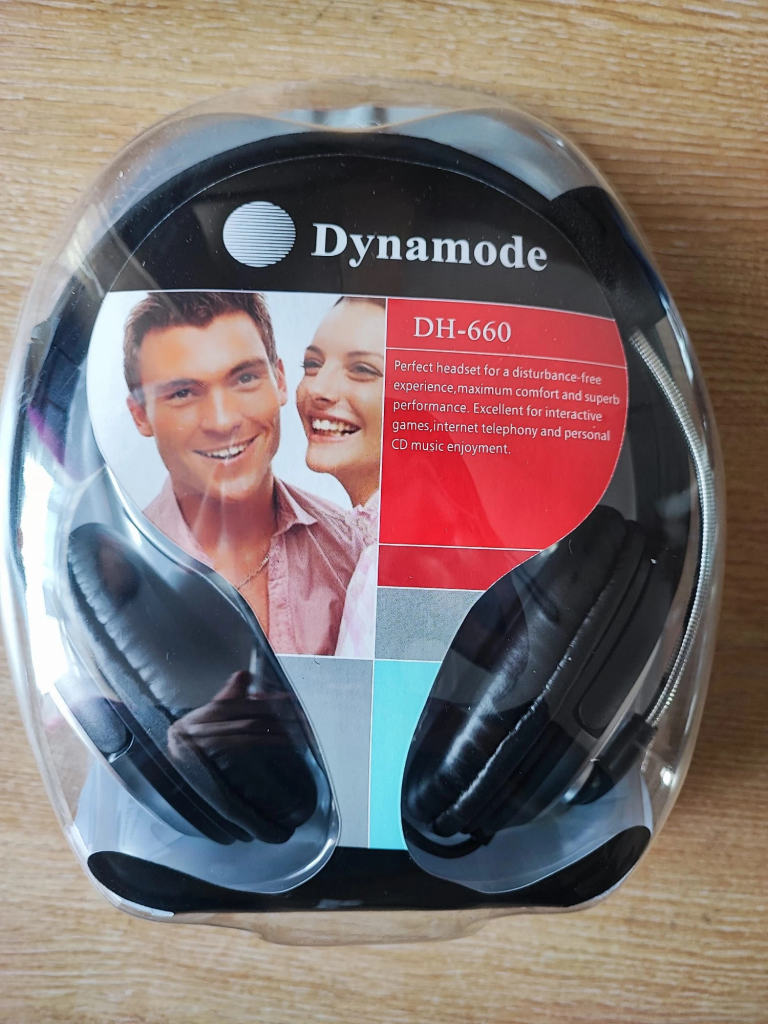 Dynamode DH-660 Stereo Headset with Microphone – 3.5mm Jack