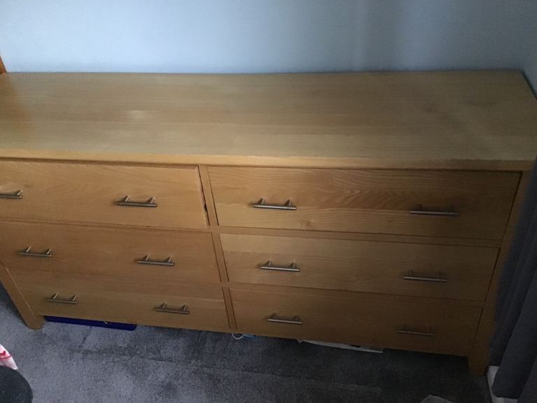 Wooden double drawer