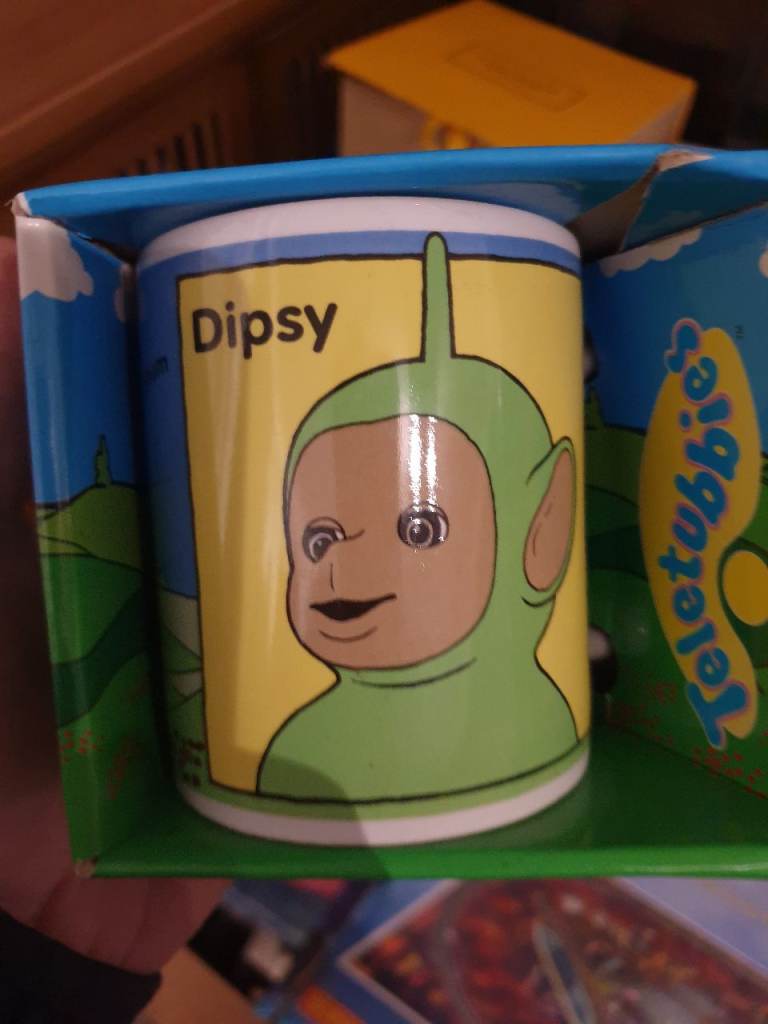TELLYTUBBIES CUP DIPSY NEW OLD STOCK 1996