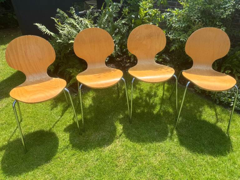 Habitat Bentwood Antelope Dining Chairs – Set of 4
