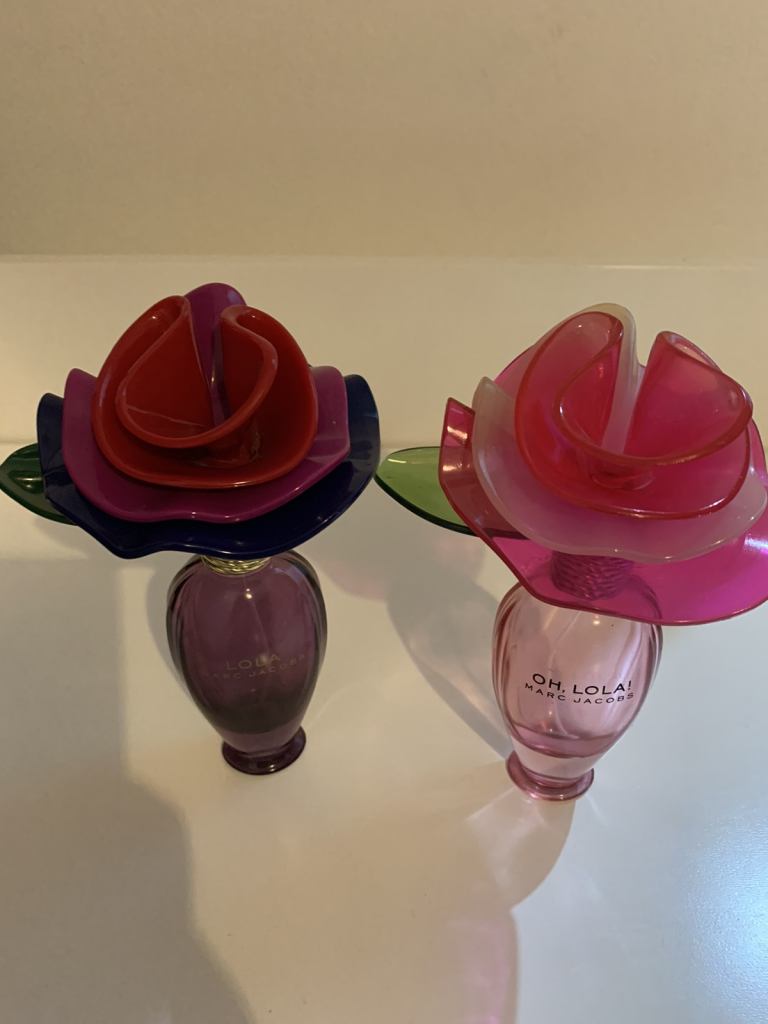 Empty vintage Lola Marc Jacobs perfume bottles suit collector 