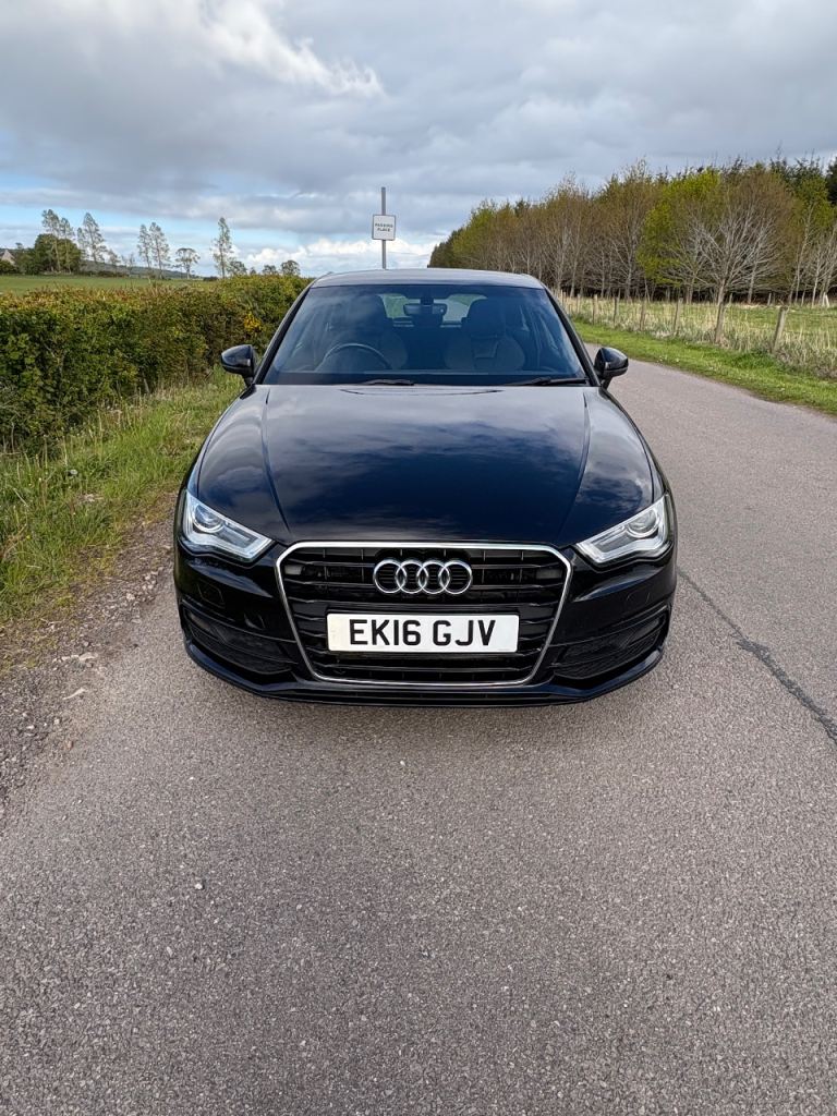 Audi, A3, S Line 2016, 1.4 TFSI, 3 door Black,  Full Audi Service History 