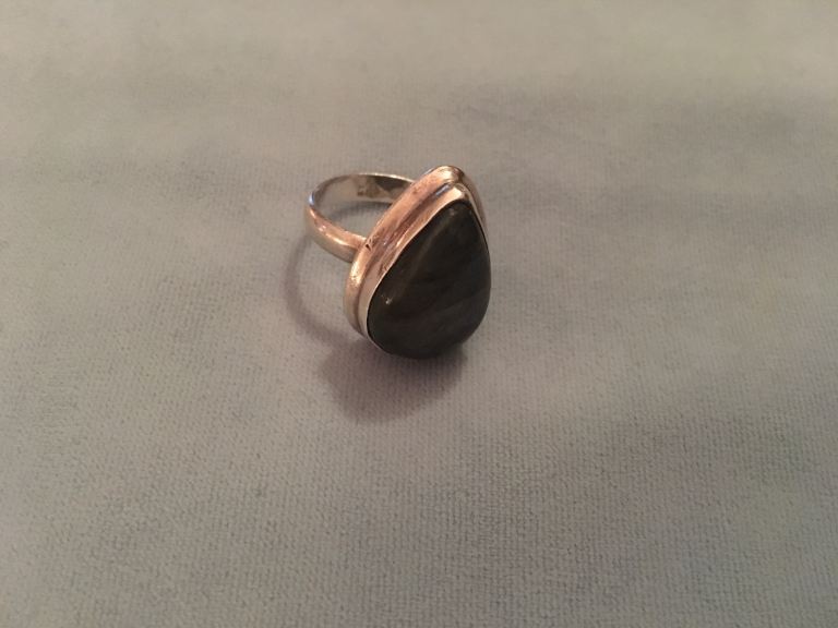 Labradorite stone ring