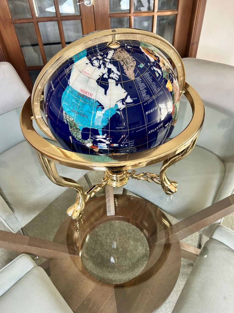 image for Lapiz Blue semi precious stone Globe