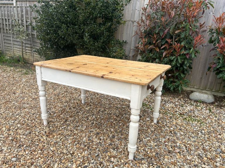 Vintage Pine Kitchen Scrub Table