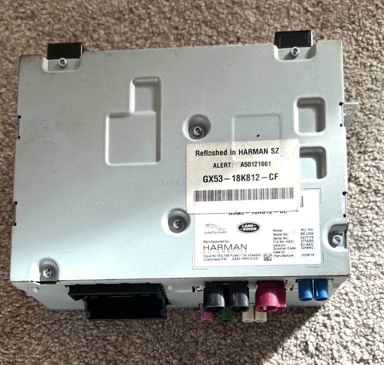 Jaguar Land Rover 2015/20 Stereo System HARMAN Model: NLI HU / BE L004