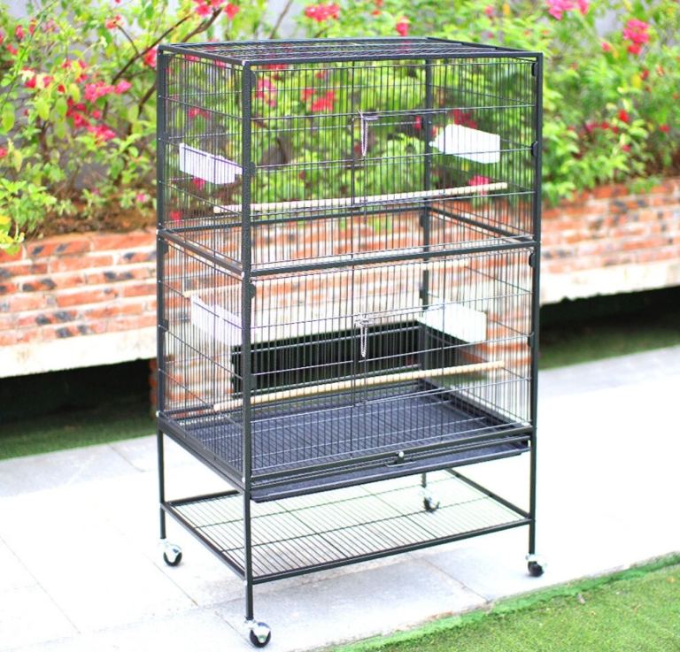New & boxed * Large Bird Cage with Stand, Wheels, perches *can deliver if local*