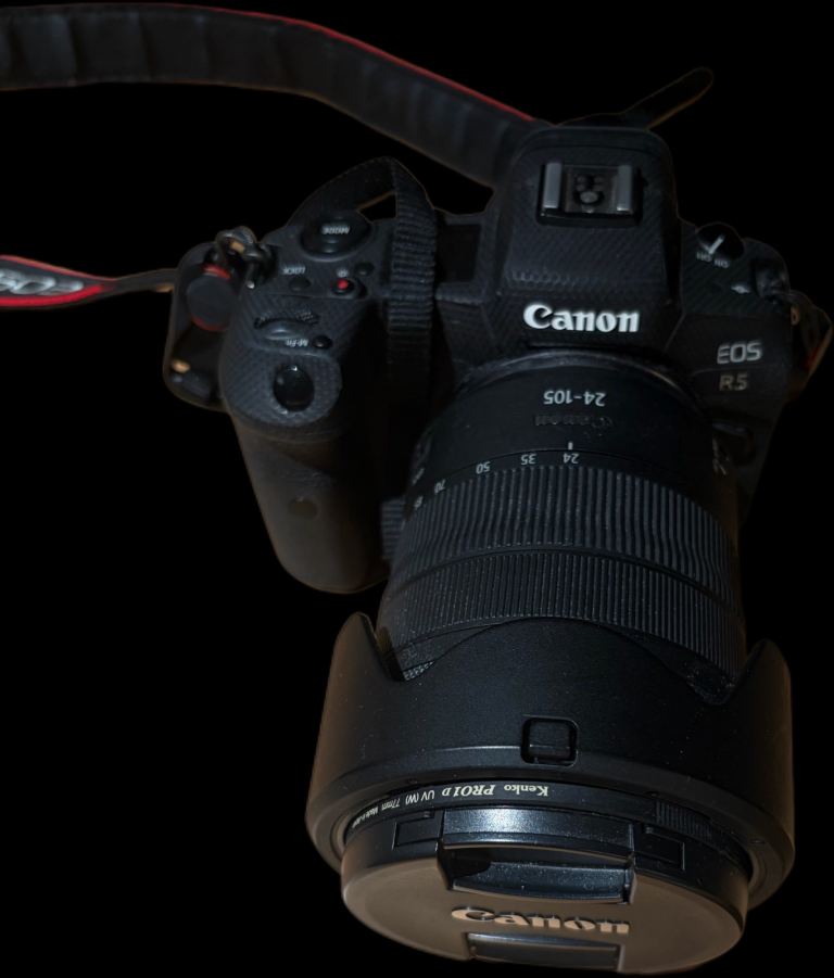 Canon EOS R5 Digital Camera with Lens and Batteries