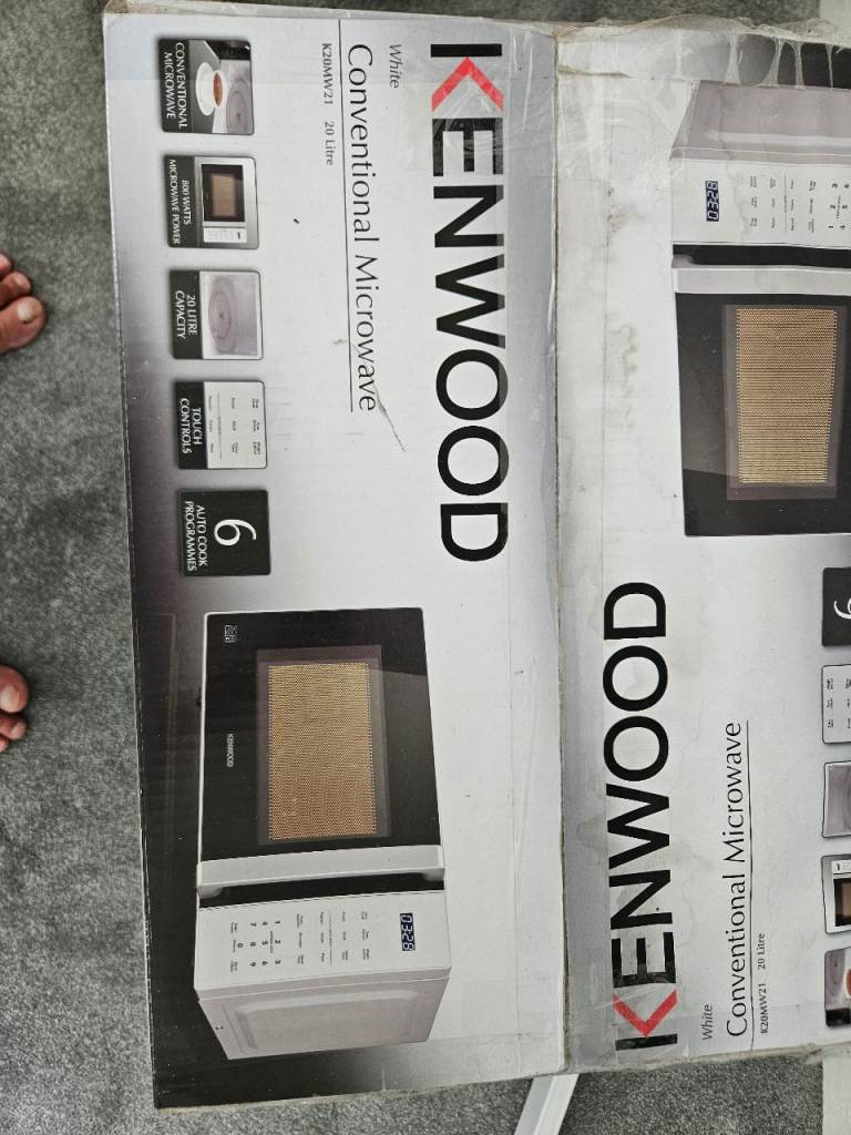 KENWOOD K20MW21 Conventional Microwave - White, Good Condition