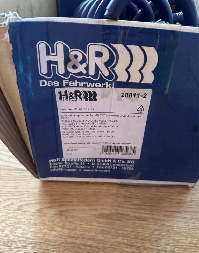 HR Lowering Springs - Mercedes C- Class W205