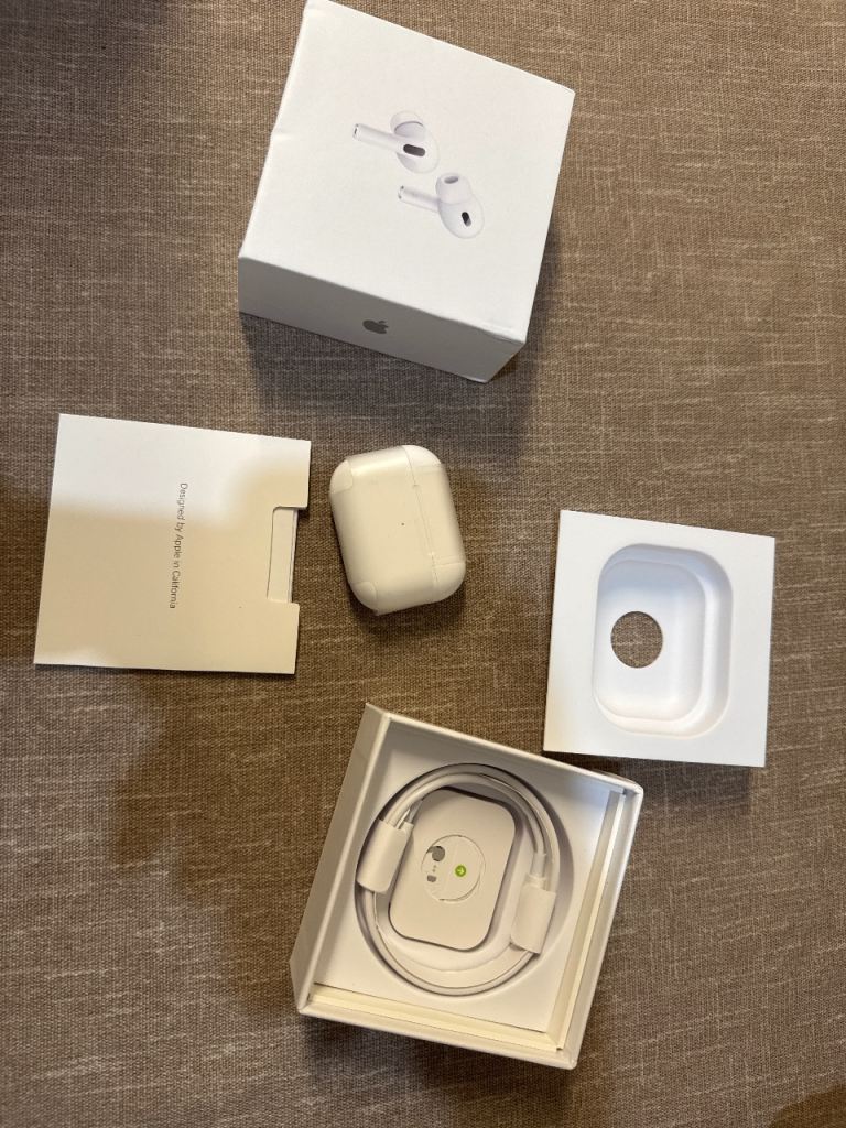 Apple AirPods Pro 2 with Wireless Charging case and Cable