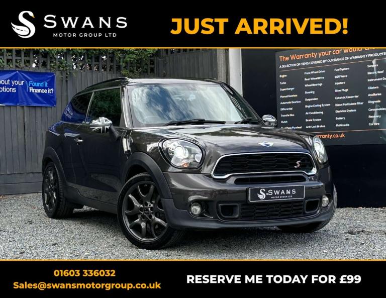 2015 MINI Paceman 1.6 Cooper S SUV 3dr Petrol Auto Euro 5 (184 ps) SUV Petrol Automatic