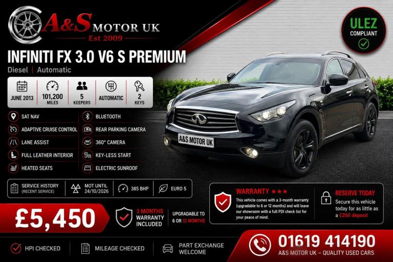 INFINITI FX 3.0 30d V6 S Premium 2014