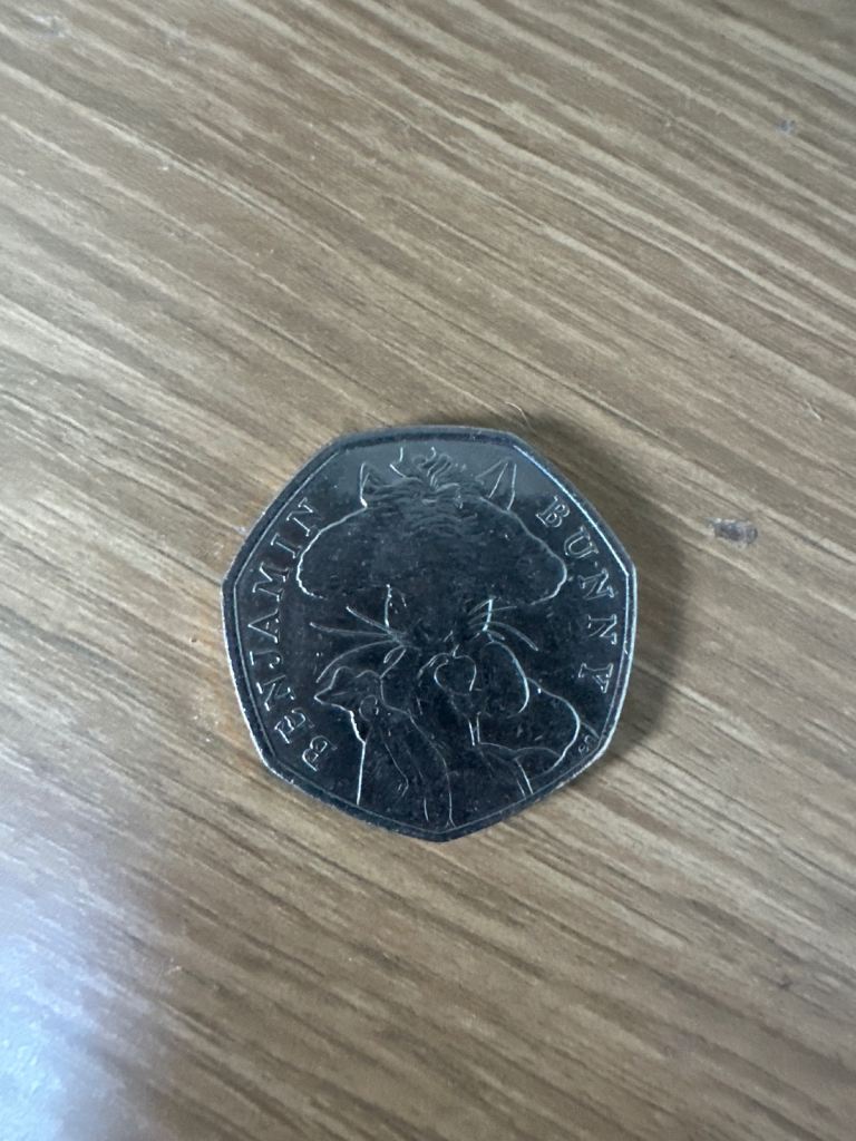 Benjamin bunny 50p coin only £4 