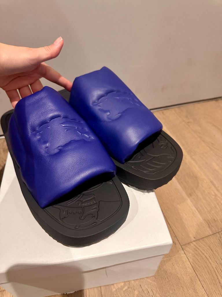 Burberry EKD Slab Sliders Leather 42