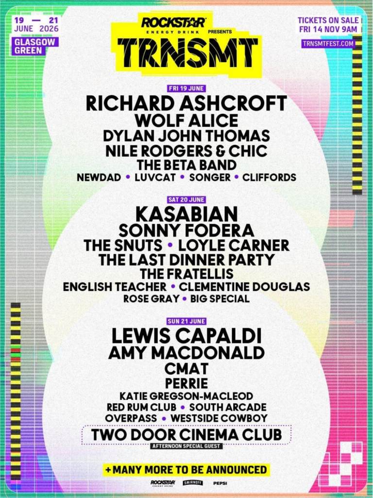 TRNSMT 4 Sunday Tickets (& hotel £50)