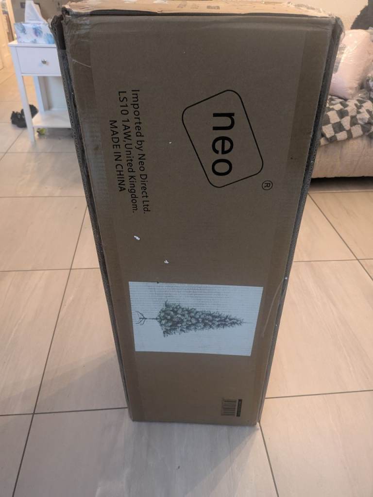 7ft Scandinavian tip spruce fir artificial Christmas tree 