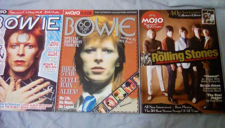 Bowie and Rolling stones magazine