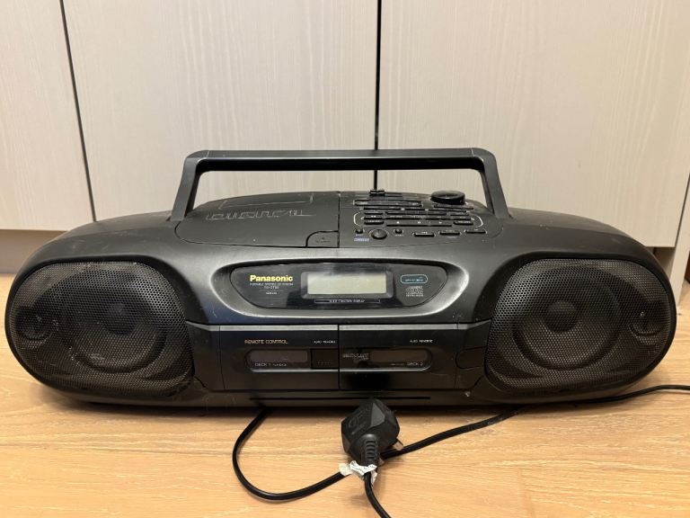 Panasonic RX-DT55 Portable Stereo CD Radio Twin Cassette Boombox