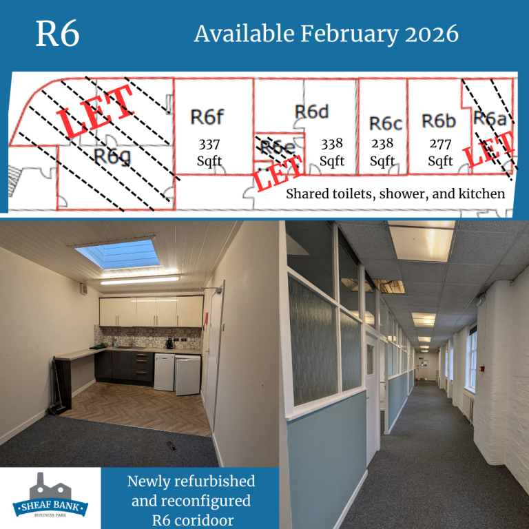 New units!  R6 various sizes, Sheaf Bank Business Park, S2 Sheffield