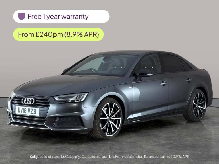 2018 Audi A4 2.0 TDI Black Edition Saloon 4dr Diesel S Tronic Euro 6 (s/s) (150 ps) - DA Saloon D...