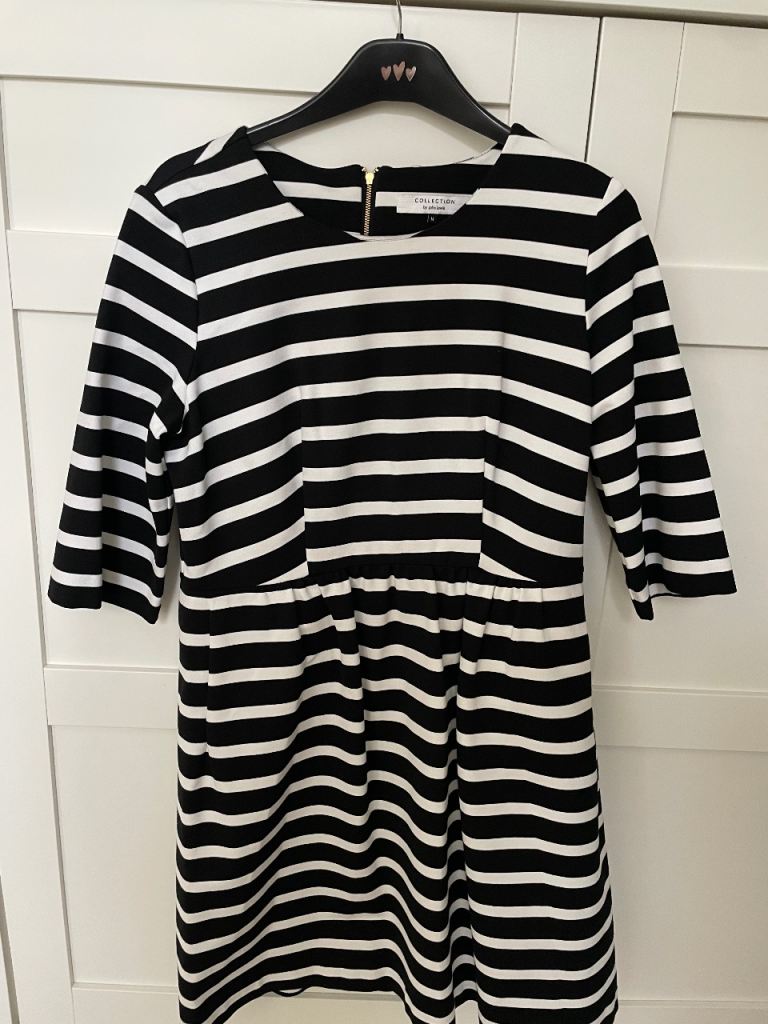Black & White Striped Dress