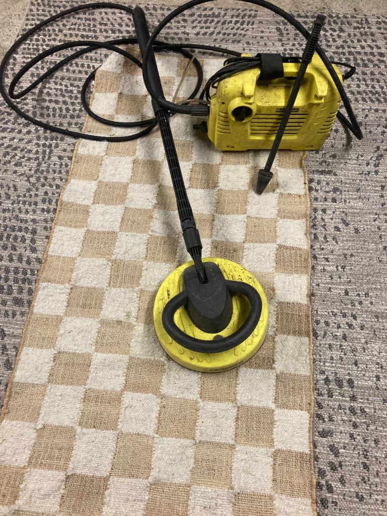 Karcher pressure power washer & T1 T Surface Cleaner High Pressure Rotary Brush - Make me an offer.