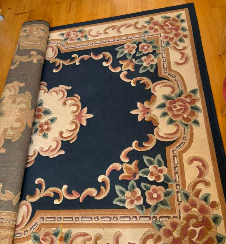 big colourful rug