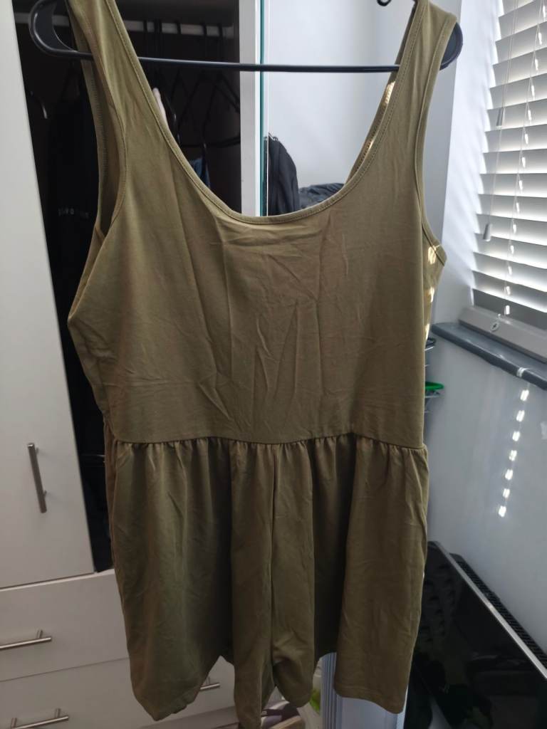 George Khaki Playsuit – UK Size 16, new 