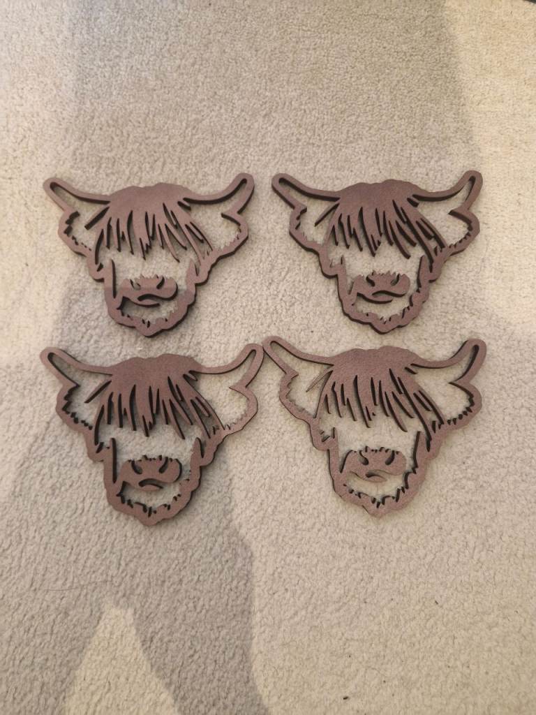 Highland Cow Coasters
