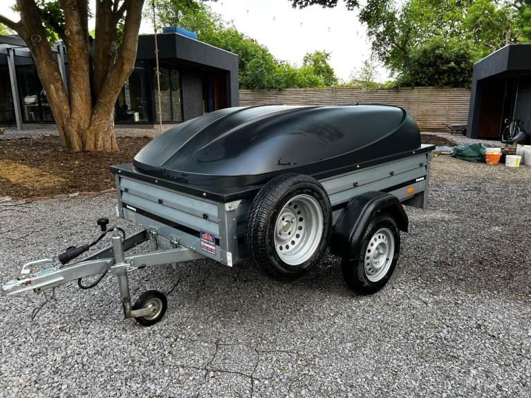 Brendaup Camping Box Trailer with Hard top & Spare Wheel